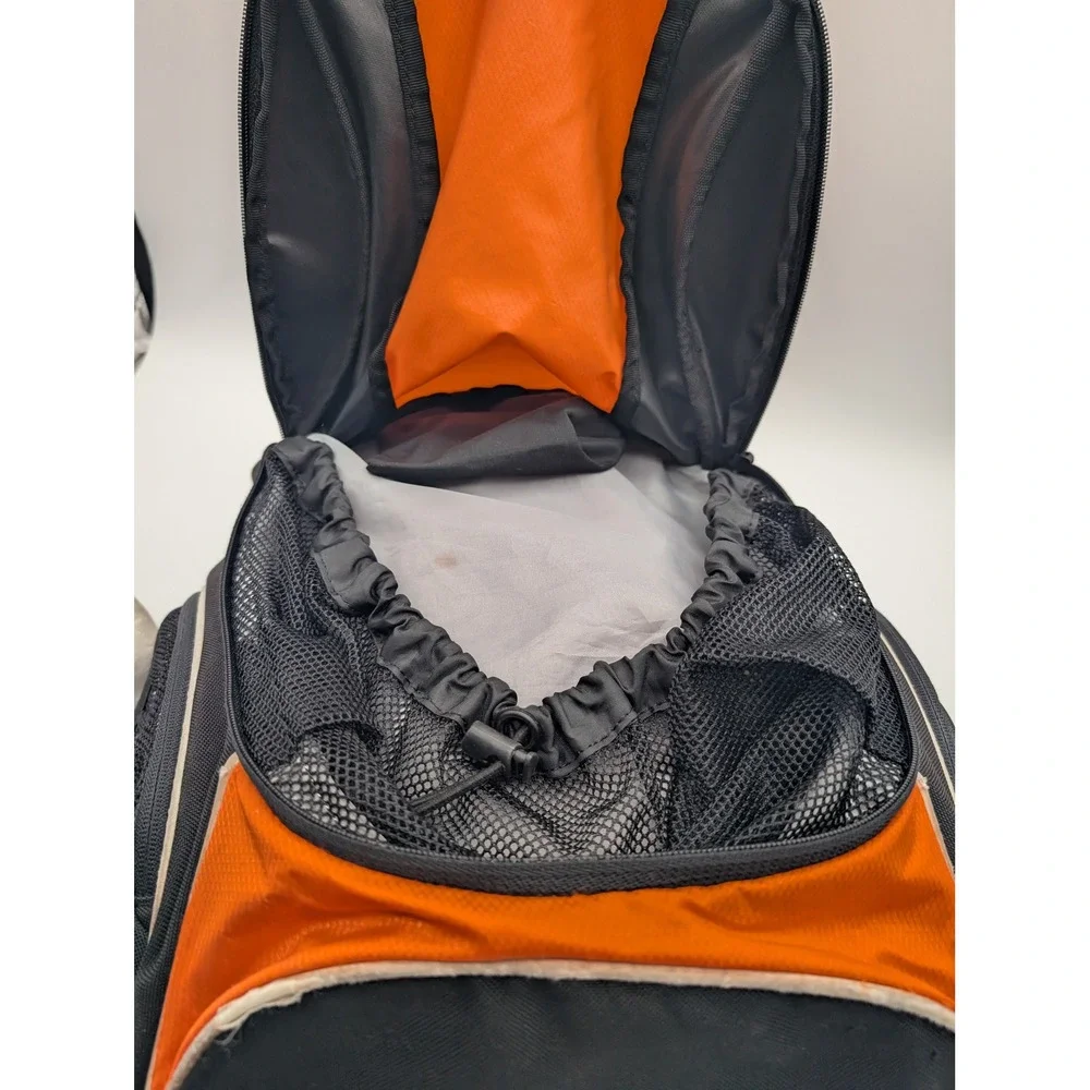Adidas LoadSpring Fresh Pak Backpack Black Orange Climacool Mesh Straps